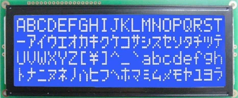Display LCD 20x4 karakters module (wit op blauw) lcd voorbeeld